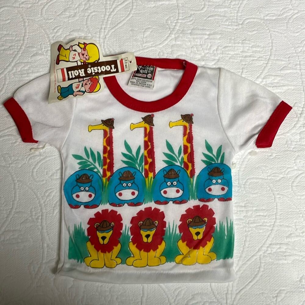 NWT Unique Vintage Tootsie Roll Baby Shirt Size 12 Months